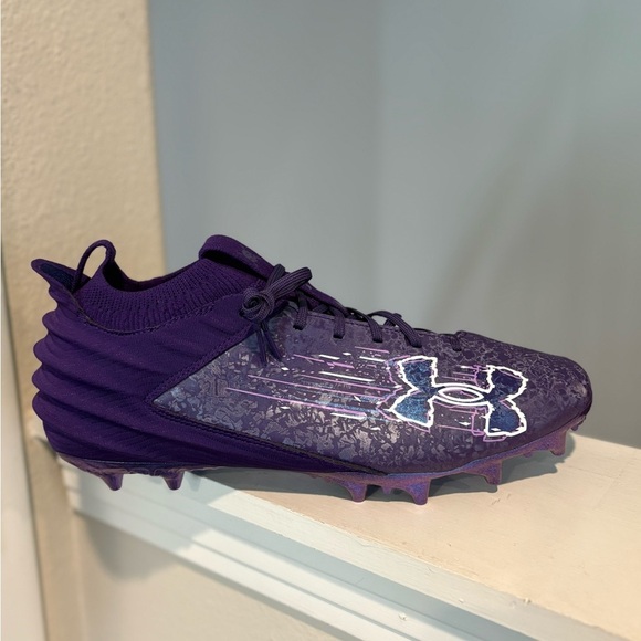 Under Armour Blur Smoke 2 Suede Football Cleats Purple 3027978-500 Men\'s Size 13 main image 5